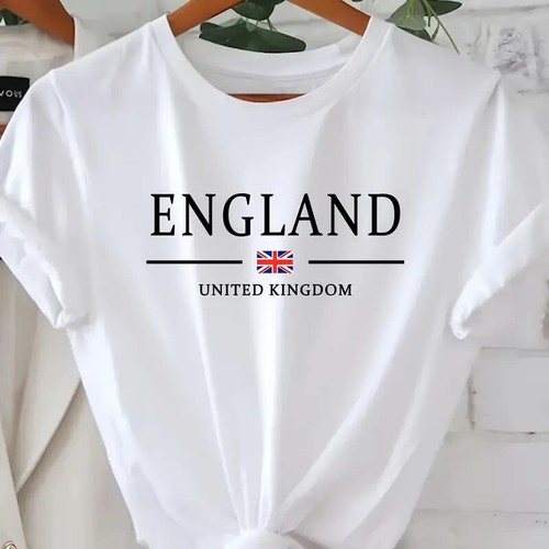 Ladies shirt england flag - t,
