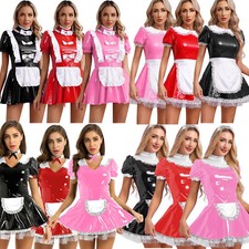 Women's Shiny PVC Leather Maid