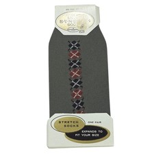 Vintage Mens Stretch Socks One