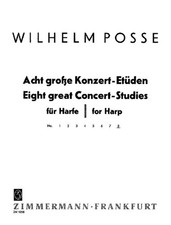 Eight great Concert-Studies harp Posse No. 8 Zimmermann Saddle-wire stitching