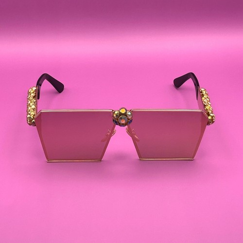 Oversized pink mirrored - pink, square