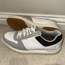 FootJoy Contour Casual Golf Shoes–WhiteGrey–SZ UK 11 EU 46 US 12–Brand New 