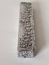 Edwardian Silver Hat Pin Trinket Box Chester 1908 Nathan & Hayes FINNIGANS 23cm