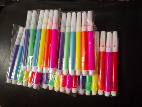 10x mini felt pens - 10x, party