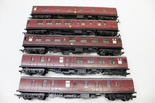 5 x Triang Hornby LMS OO Gauge Passenger Coaches - Spares or Repairs