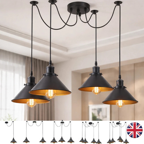 Modern spider pendant - pendant, light