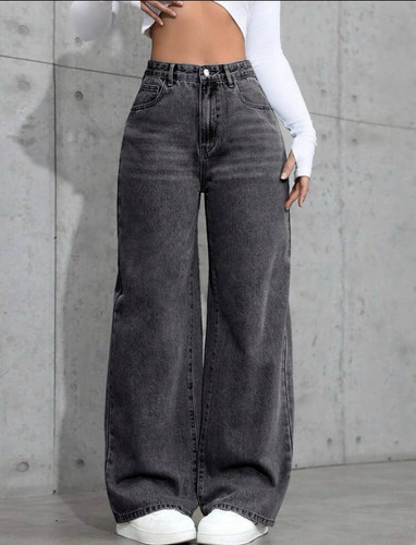 Women grey denim - grey, rise