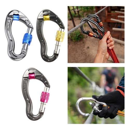 Rock climbing carabiner large - climbing,