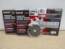 TREND CR/BJB100T 100mm  6T BISCUIT DOWEL JOINTER BLADES DEWALT MAKITA FREUD x 3