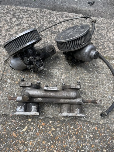 Midget twin carburetors - twin,