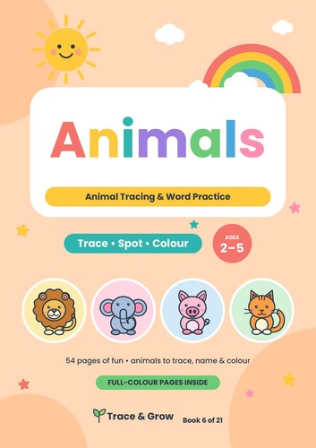 Animals activity book kids - animals,
