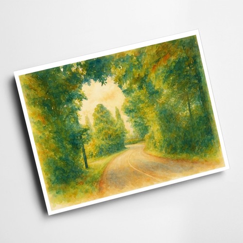 Print forest road - print,