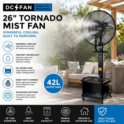 Metal fan air cooling with - air,