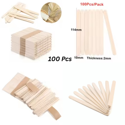 100x wooden lollipop sticks - 100x,