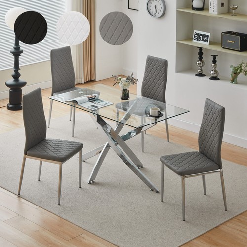 Dining table and chairs set - and,