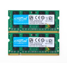 8GB Crucial 2pcs 4GB 2Rx8