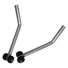 2x Anti Tipper Set for Wheelchair Small Footwheel for Patient Disabled