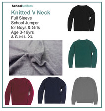 School Knitted V Neck FULL