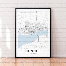 Dundee Map Poster Print