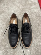 Whistle black leather Derby