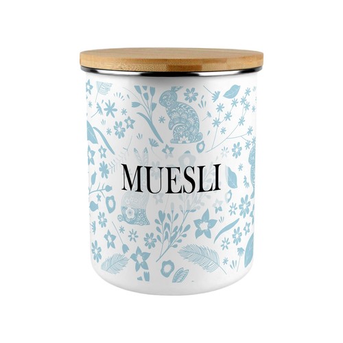 Blue rabbits muesli storage - blue,