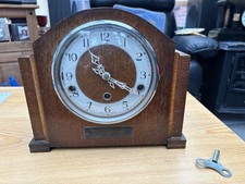 Oak Mantelpiece Clock , Fully
