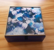 M & S Blue Glass & Sparkly