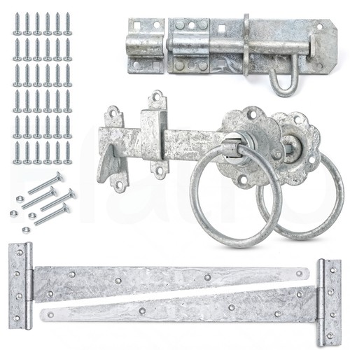 Galvanised garden gate fitting - garden,