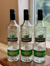 3 × 70cl Crabbies Green Ginger Wine bottles (Empty)