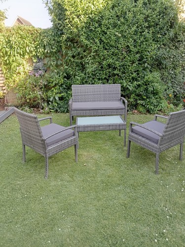 Rattan garden piece lounge - 4,