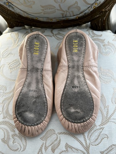 Bloch pink leather ballet - pink,
