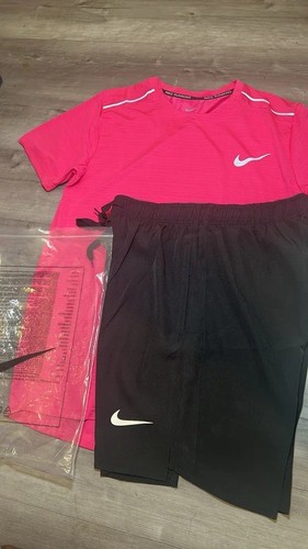 Pink nike miler short - short, set