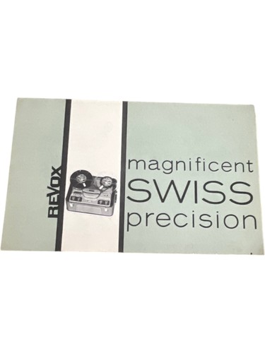 Revox brochure reel - brochure, to