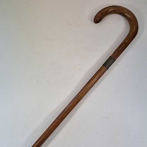 Antique wooden hexagonal - hexagonal, shaft