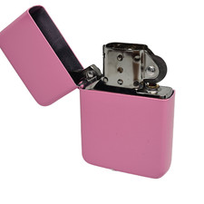 Star Pink Steel Flip Lighter Perfect Gift With High Quality Finish Windproof