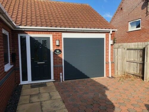 Electric roller garage doors