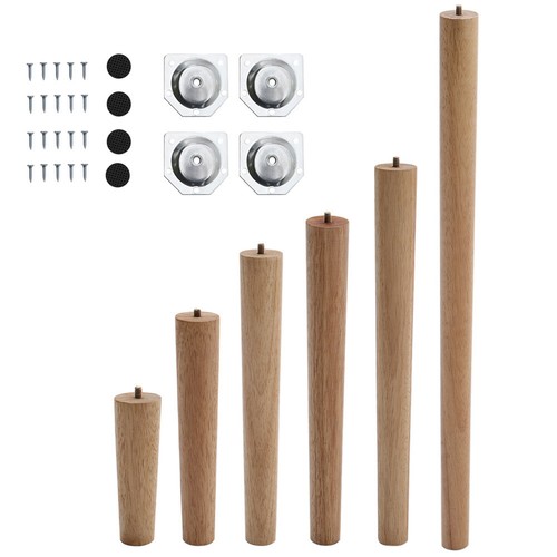 Table legs wooden tapered - table,