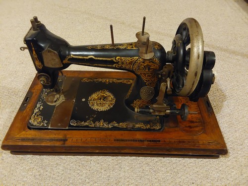 Antique singer hand cranked - antique, hand-cranked