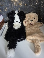 The Puppet Company XL Dog Plush Hand Puppets X2
