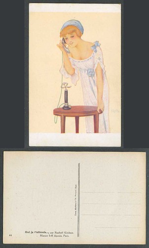 Raphael kirchner old postcard - raphael,