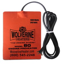 Wolverine Silicone Pad Heater 6 x 10.75" 1000w 230v Engine Oil Sump Fuel Filter