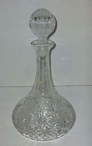 Vintage clear glass decanter - vintage,