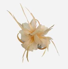 Flower Hair Clip Feathers