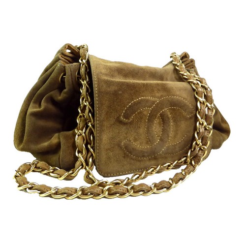 Chanel coco mark suede - cc,