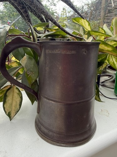 Vintage puter tankard - puter, pint