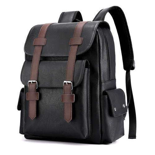 Leather backpack laptop - leather,