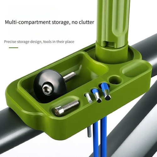 Bike storage tray with wrench - storage,