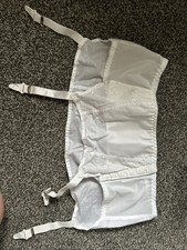 Slim Jim Foundation wear White Vintage Open Girdle Size 36 New