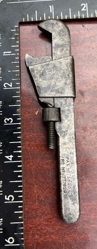 Vintage adjustable spanner - vintage,