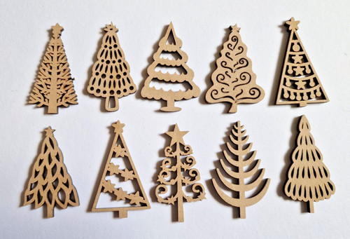 10x decorative christmas tree - christmas,